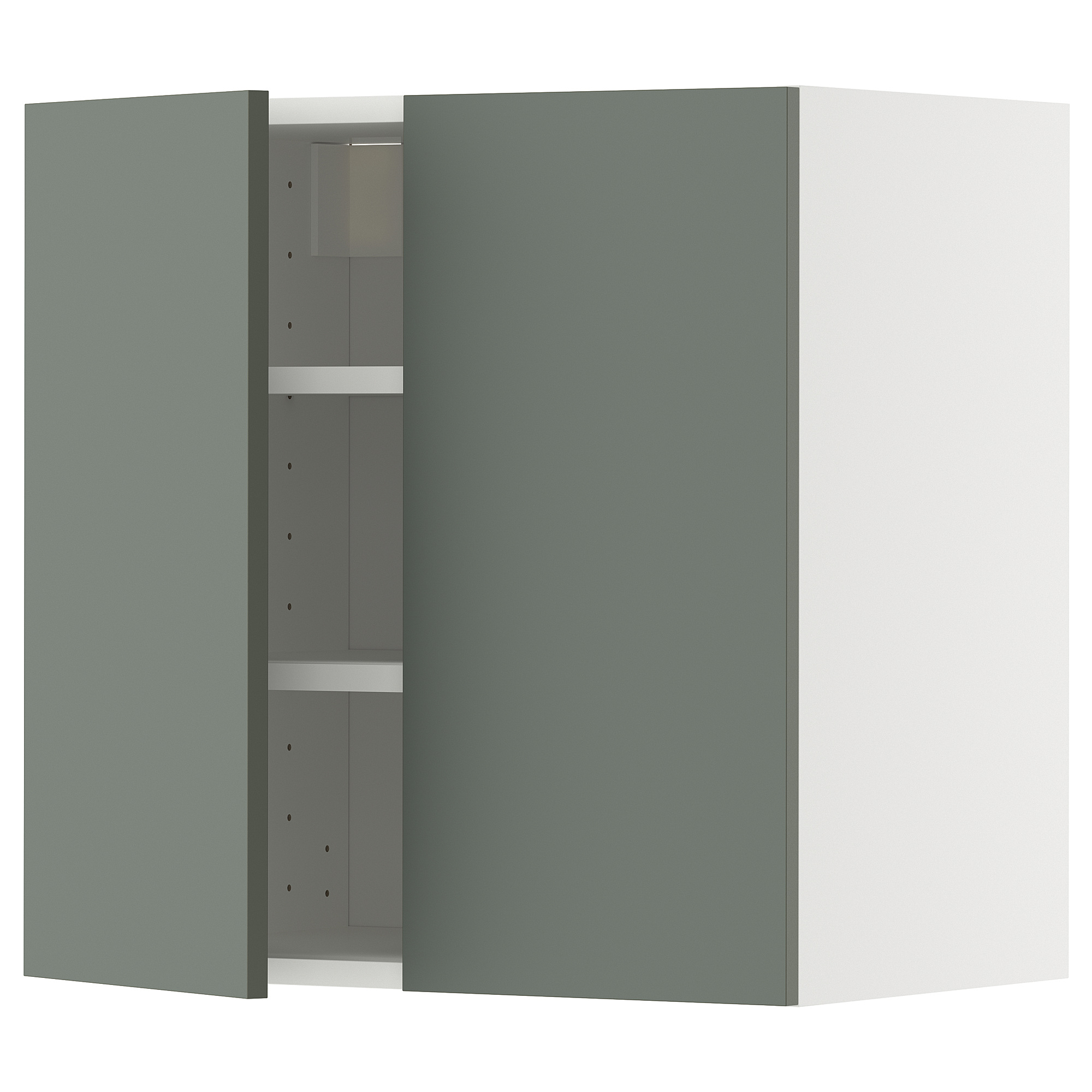 METOD wall cabinet with shelves/2 doors
