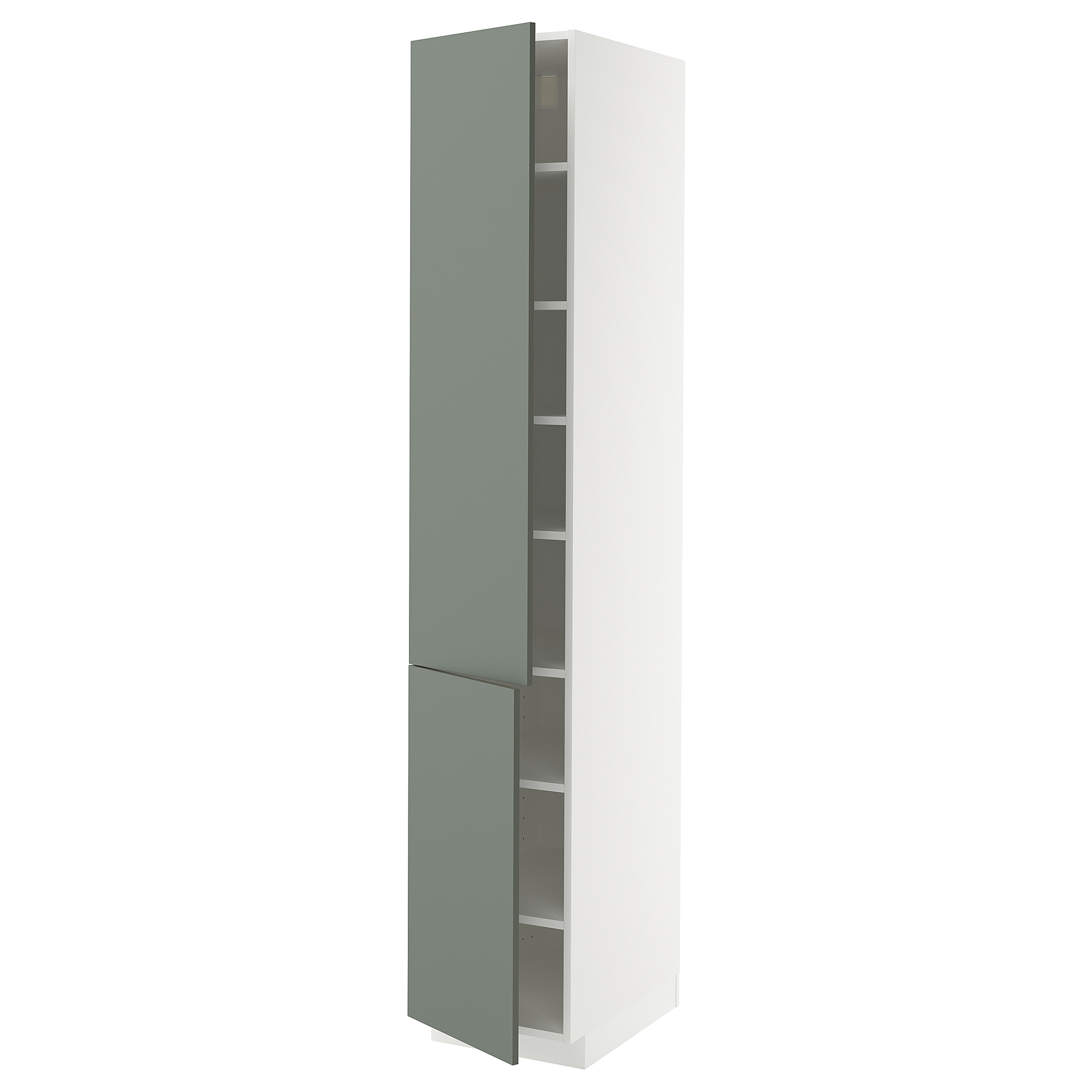 METOD high cabinet with shelves/2 doors