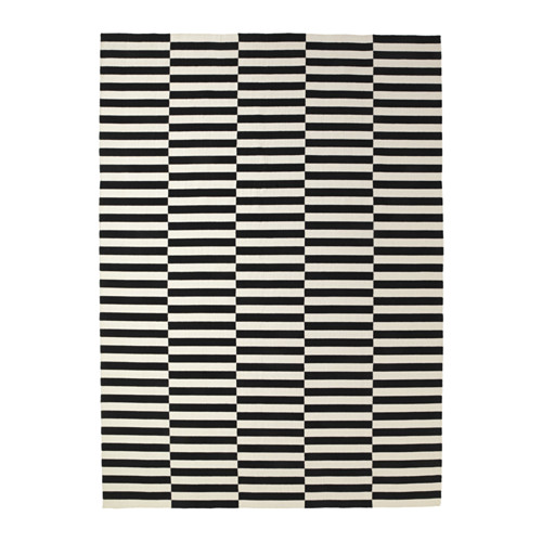 STOCKHOLM - 平織地毯, 手工製/條紋 黑色/淺乳白色,250x350  | IKEA 線上購物 - PE643765_S4