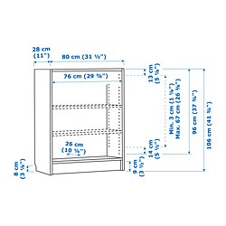 BILLY - bookcase, black oak effect | IKEA Taiwan Online - PE864733_S3