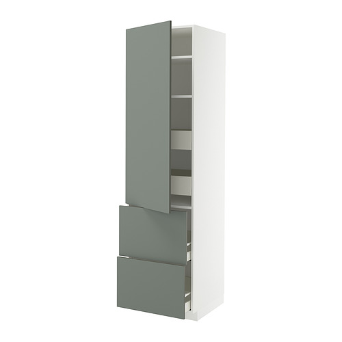 METOD/MAXIMERA hi cab w shlvs/4 drawers/dr/2 frnts