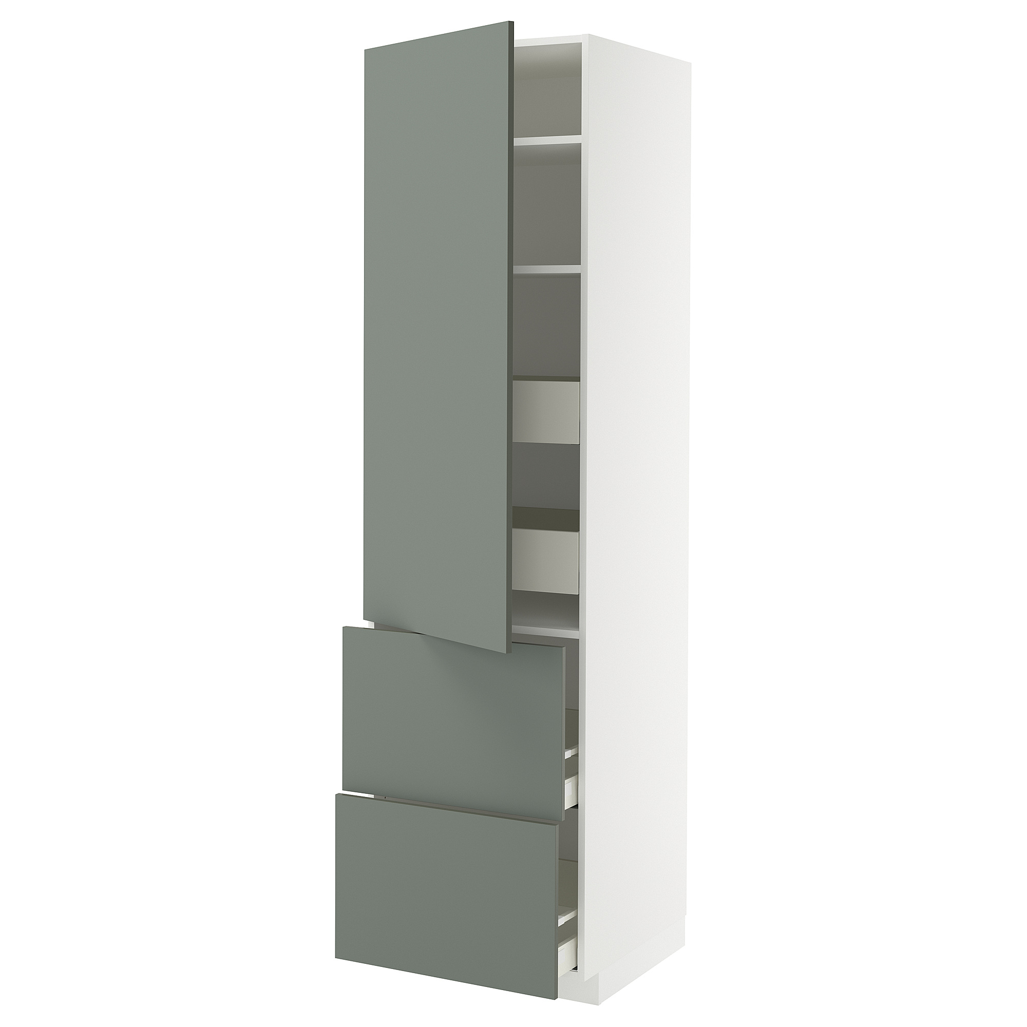 METOD/MAXIMERA hi cab w shlvs/4 drawers/dr/2 frnts