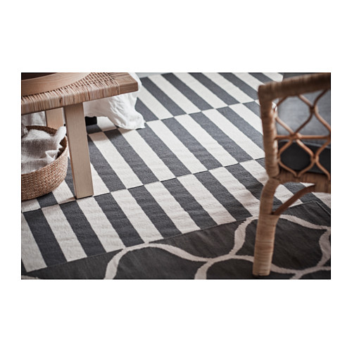 STOCKHOLM 2017 - 平織地毯, 手工製/條紋 灰色,250x350 | IKEA 線上購物 - PH141763_S4