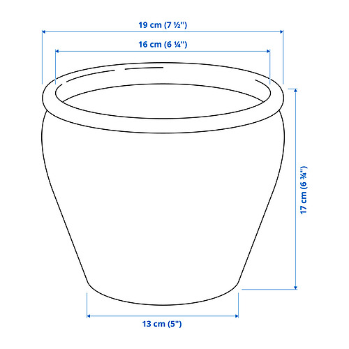 AMBRARÖNN plant pot