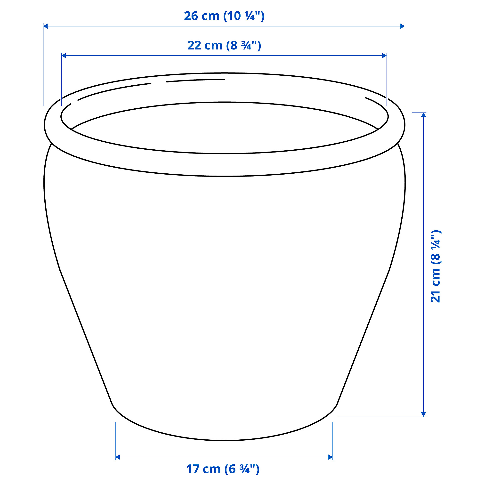 AMBRARÖNN plant pot