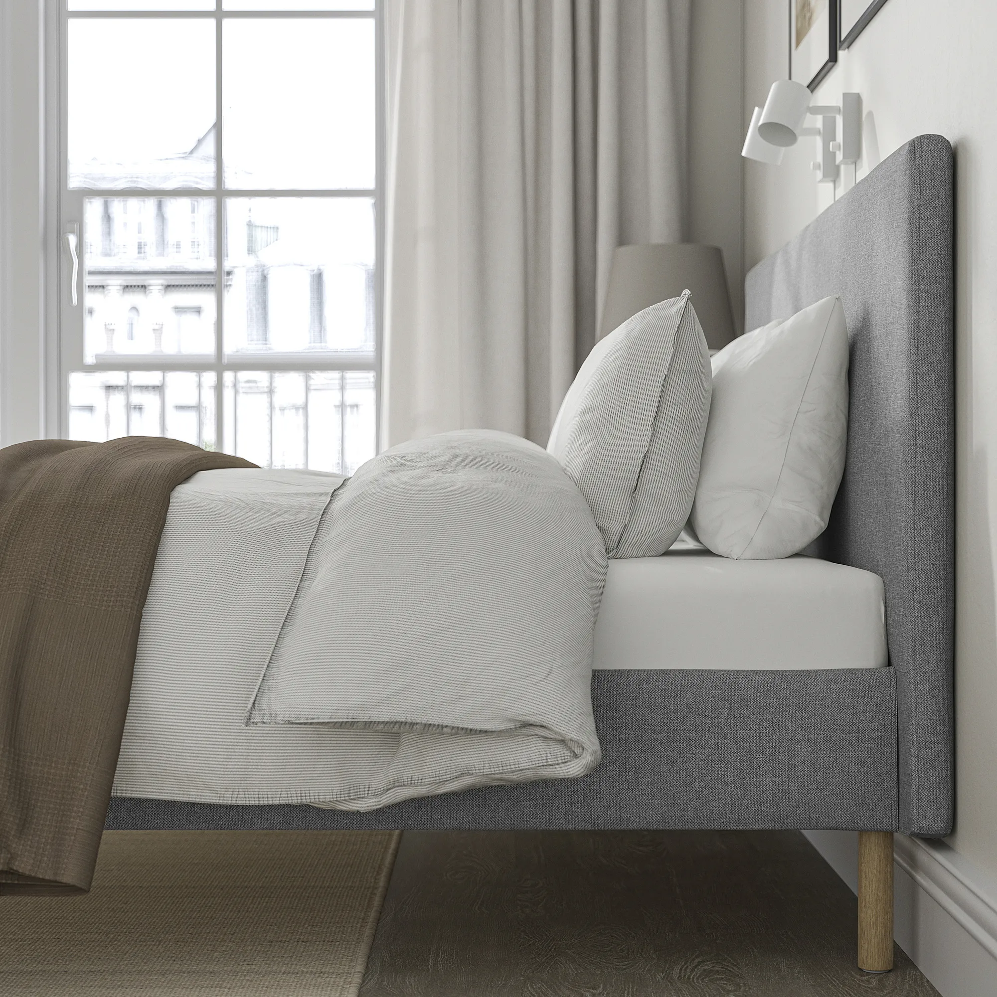 TÄRNKULLEN upholstered bed frame