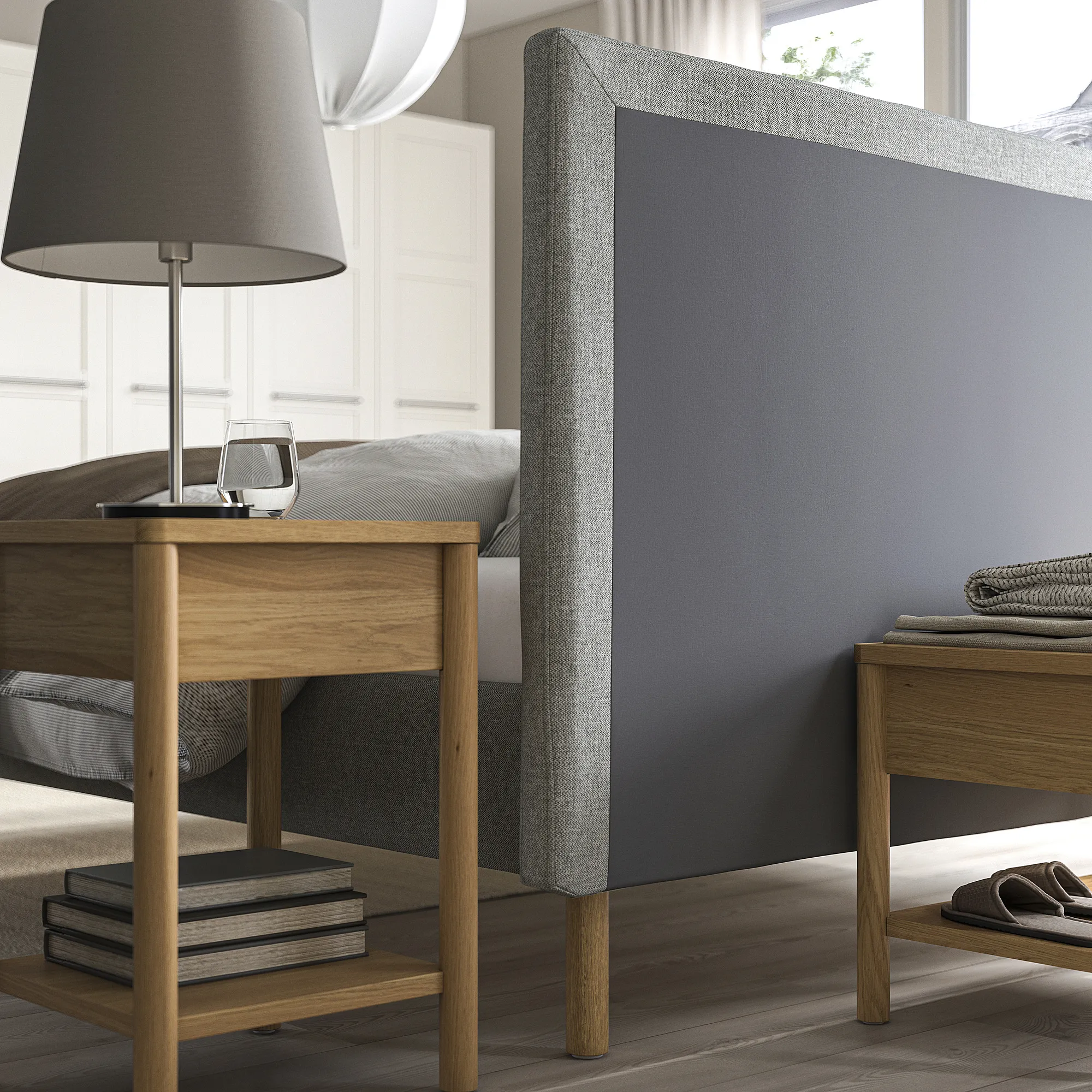 TÄRNKULLEN upholstered bed frame