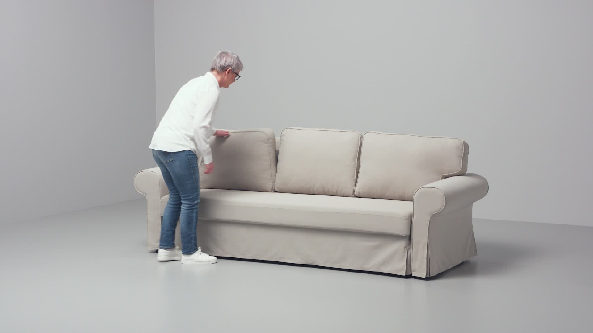 Ikea backabro 3 seater sofa bed best sale
