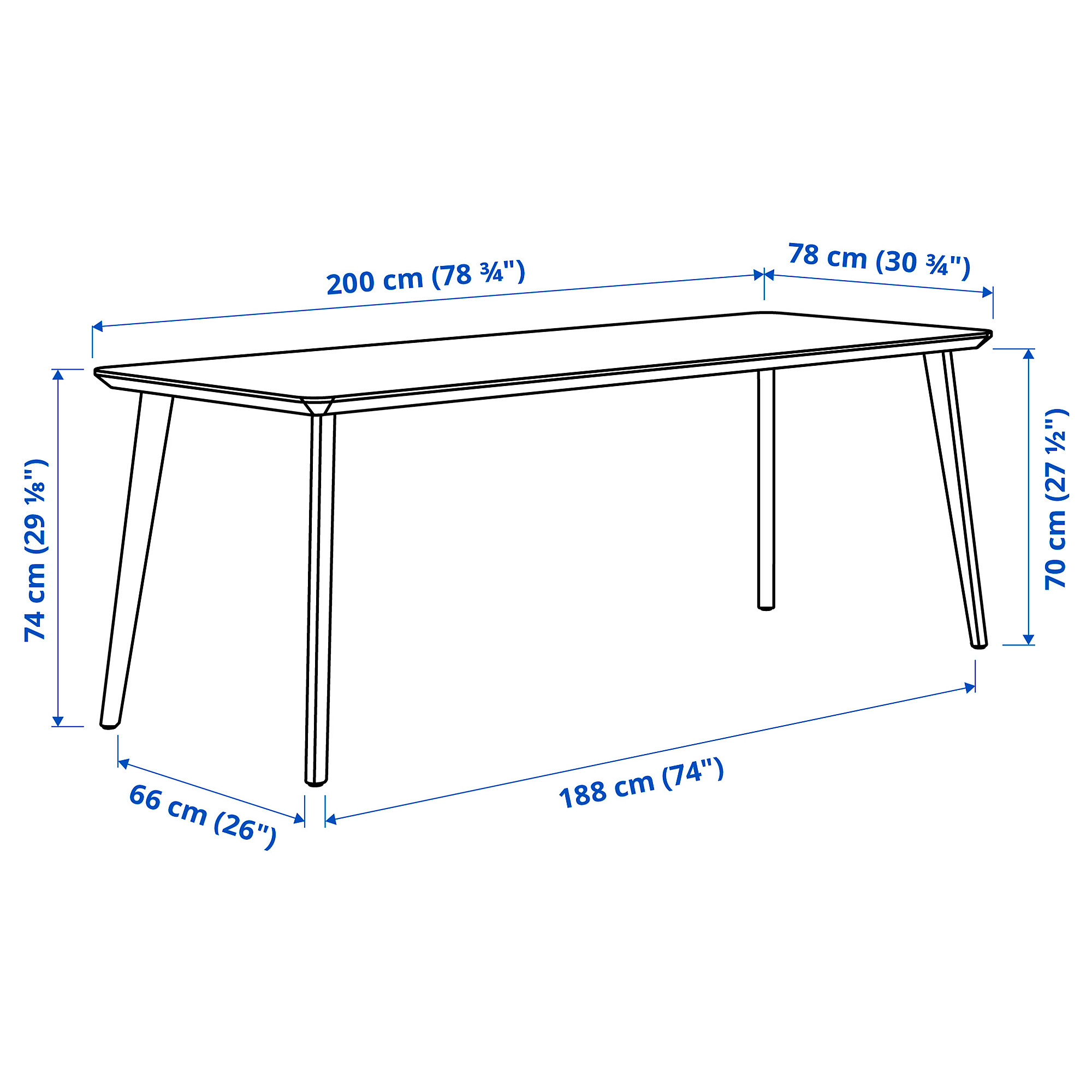 LISABO/LISABO table and 6 chairs