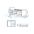 SLÄKT bed frame with storage