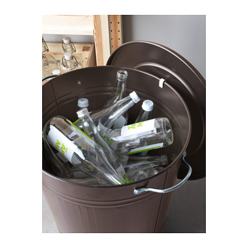 KNODD bin with lid