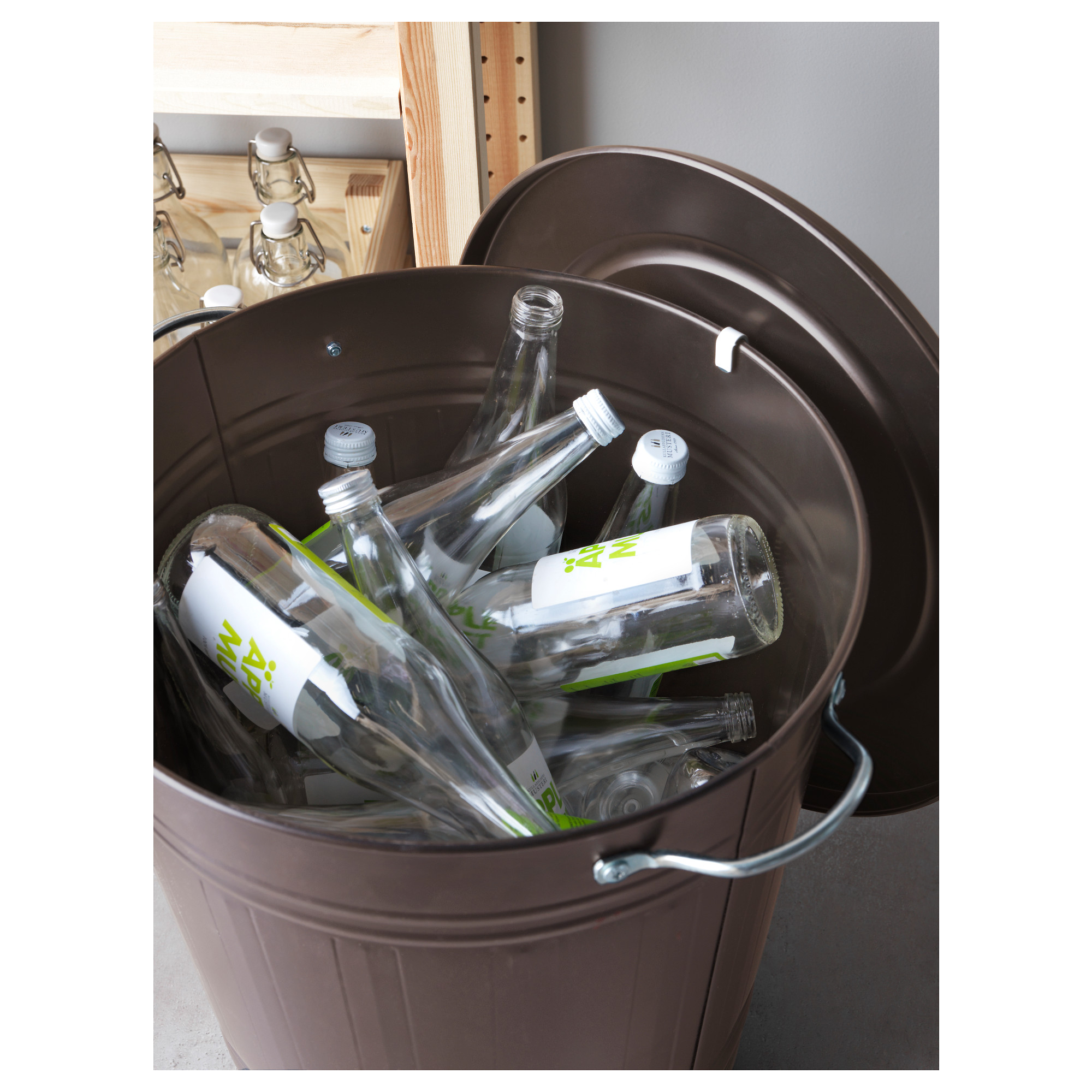 KNODD bin with lid