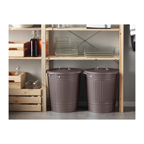 KNODD bin with lid