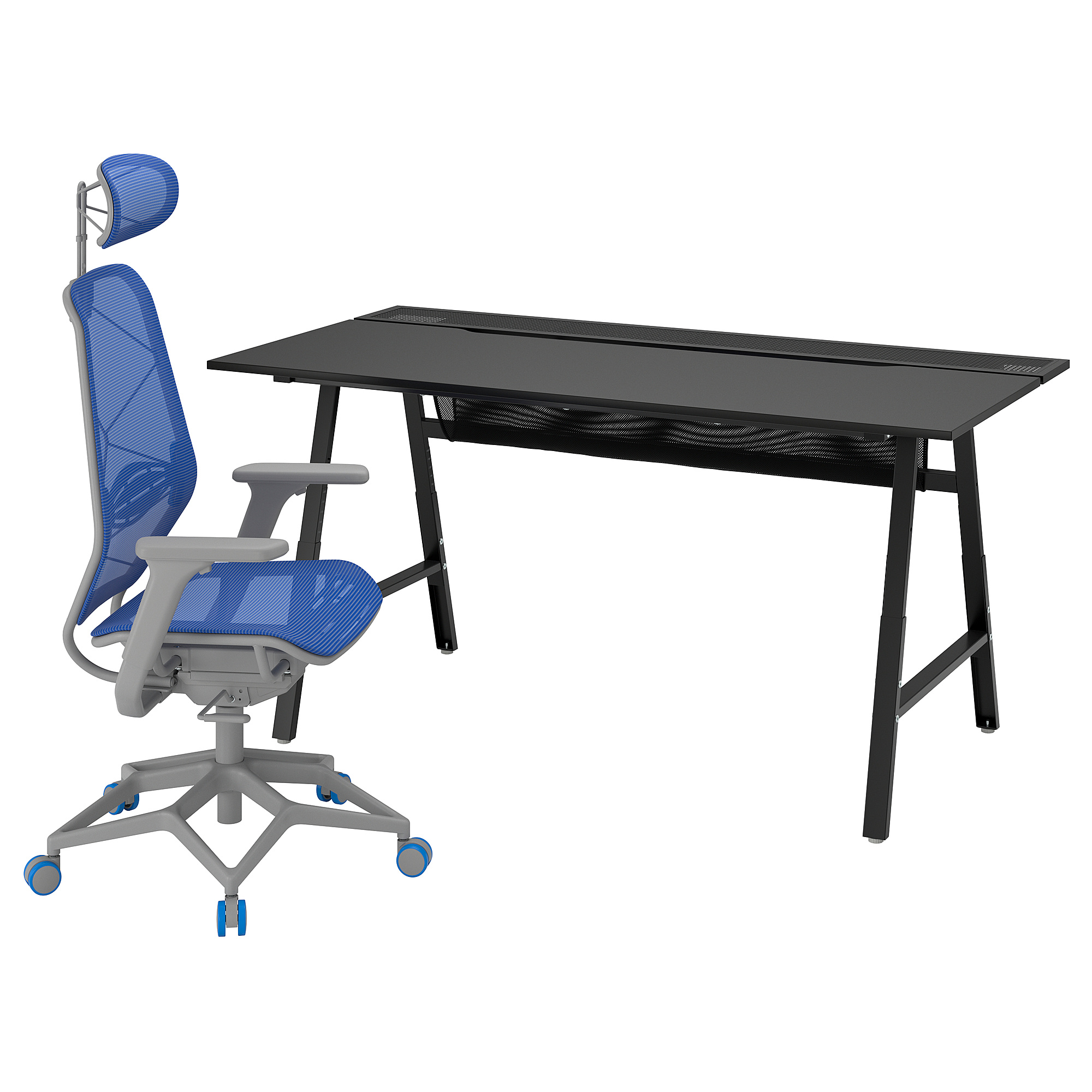 UTESPELARE/STYRSPEL gaming desk and chair