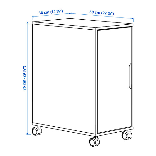 ALEX storage unit on castors