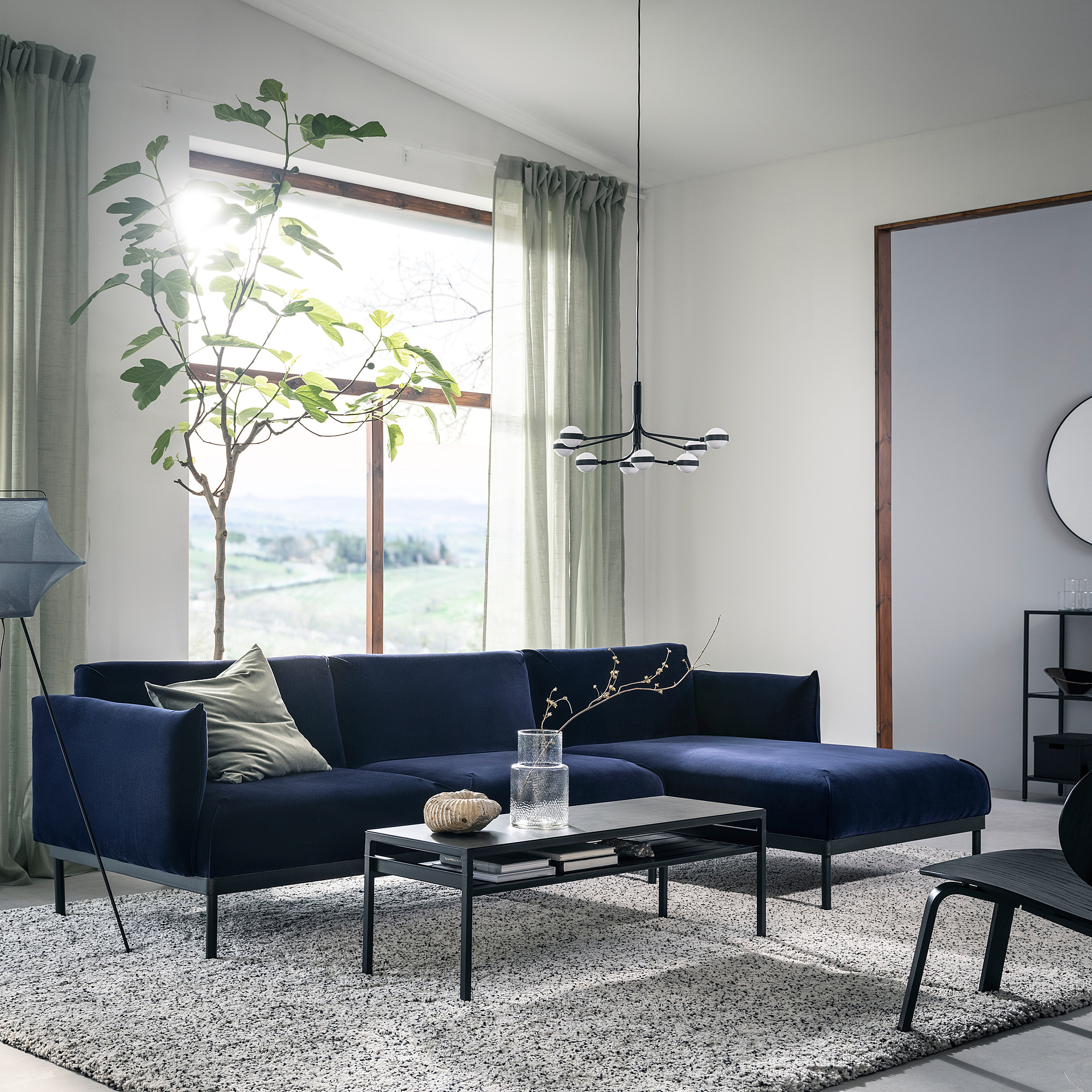 ÄPPLARYD 3-seat sofa with chaise longue