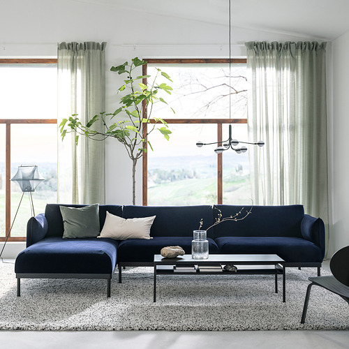 ÄPPLARYD - 四人座沙發附躺椅, Djuparp 深藍色 | IKEA 線上購物 - PE833237_S4