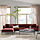 ÄPPLARYD - 四人座沙發附躺椅, Djuparp 紅色/棕色 | IKEA 線上購物 - PE833240_S1