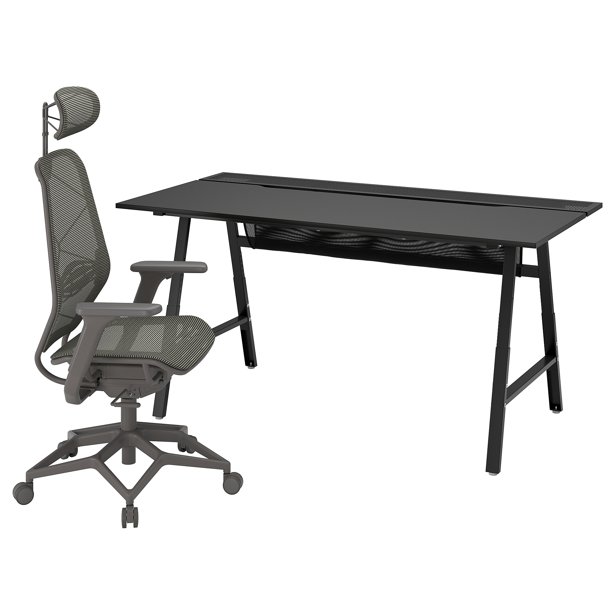 UTESPELARE/STYRSPEL gaming desk and chair