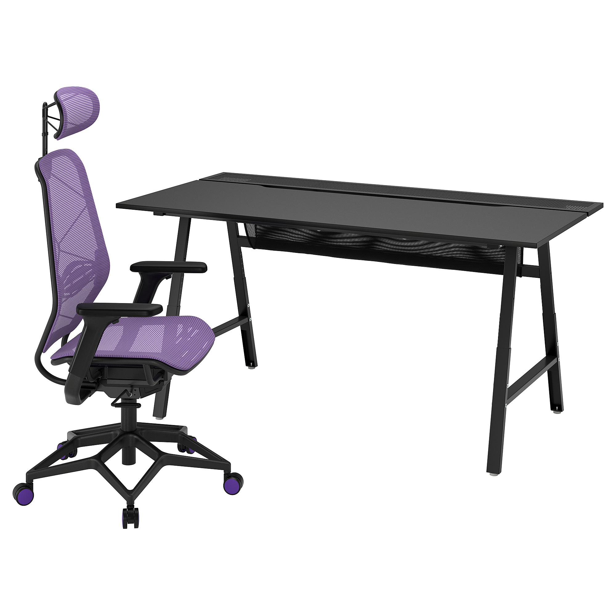 UTESPELARE/STYRSPEL gaming desk and chair