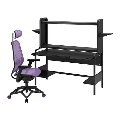 FREDDE/STYRSPEL - 電競桌/椅, 黑色/紫色 | IKEA 線上購物 - PE874868_S4