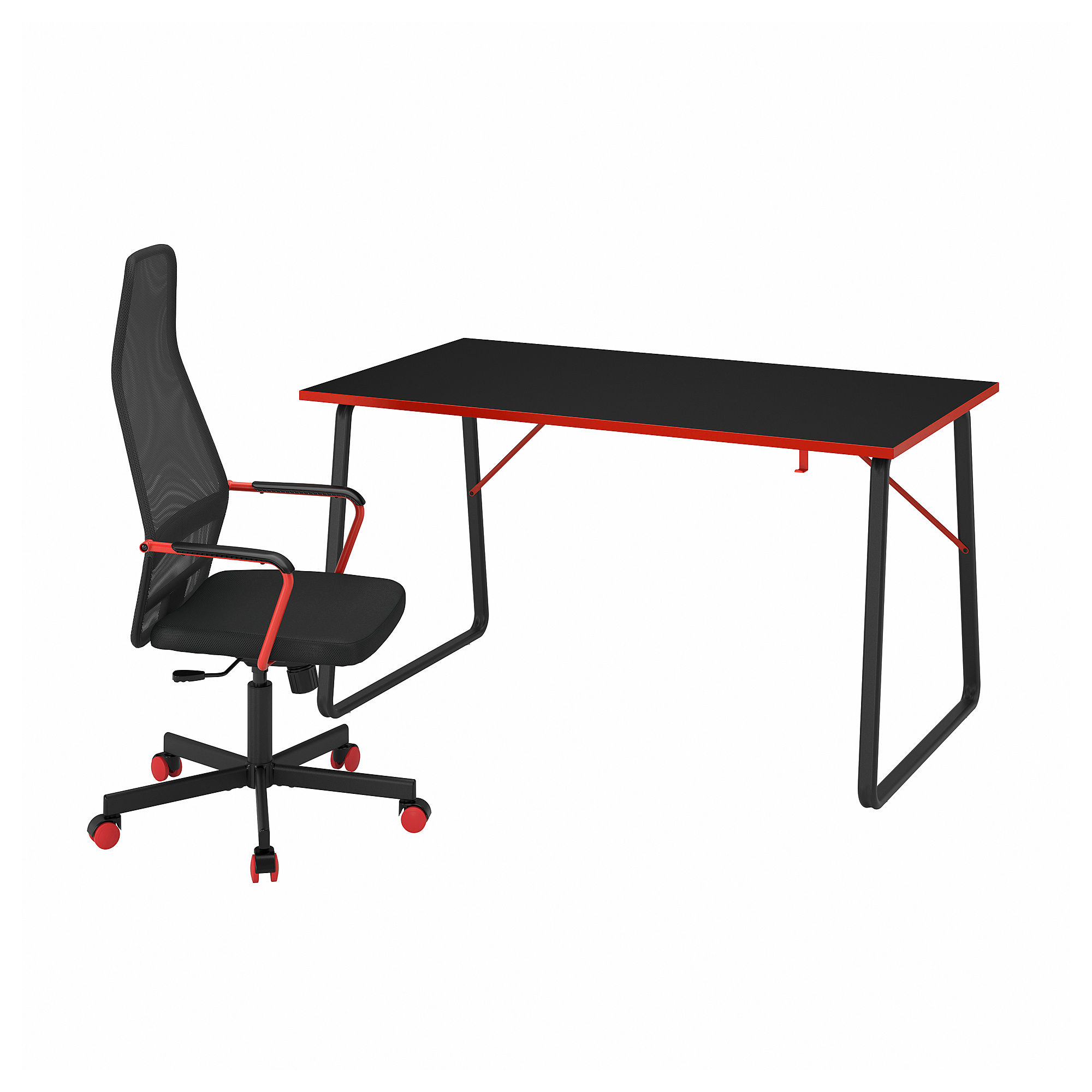 HUVUDSPELARE gaming desk and chair
