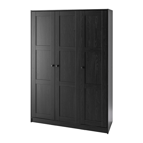 RAKKESTAD - wardrobe with 3 doors, black-brown | IKEA Taiwan Online - PE776018_S4