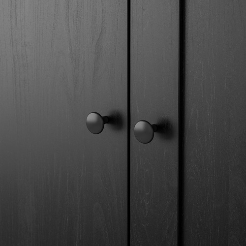 RAKKESTAD - wardrobe with 3 doors, black-brown | IKEA Taiwan Online - PE776020_S4