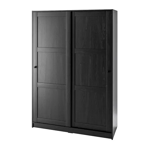 RAKKESTAD - 滑門衣櫃, 黑棕色, 117x176 公分 | IKEA 線上購物 - PE776023_S4