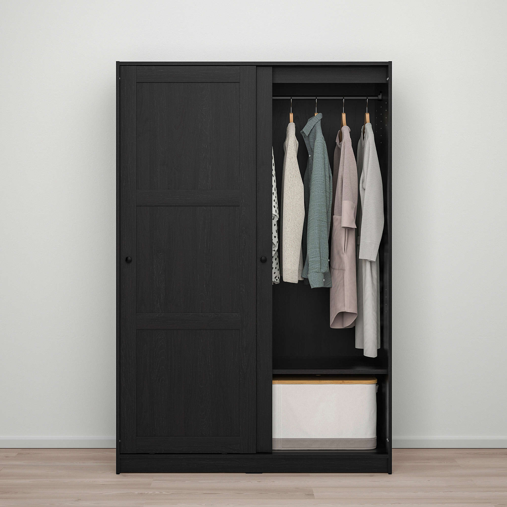 RAKKESTAD wardrobe with sliding doors