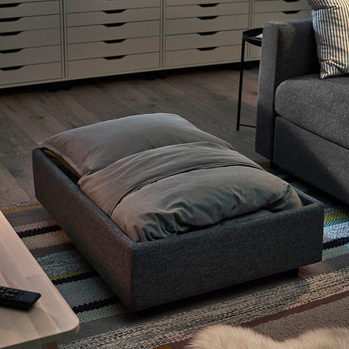 VIMLE footstool with storage