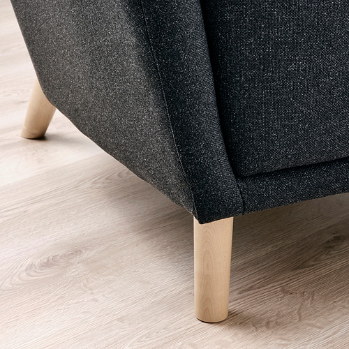 OSKARSHAMN wing chair with footstool