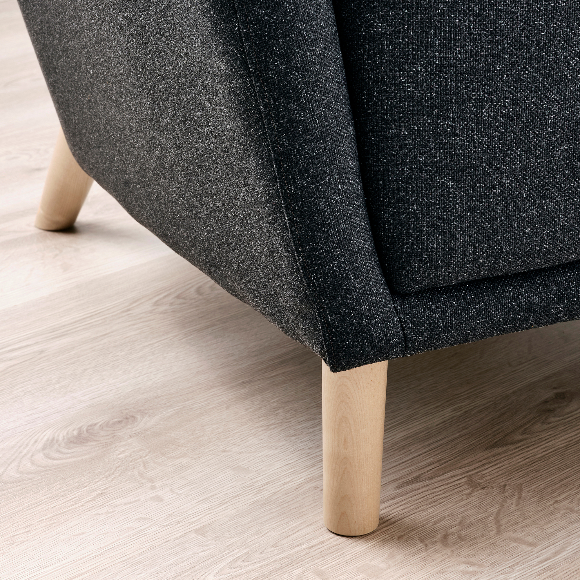 OSKARSHAMN wing chair with footstool