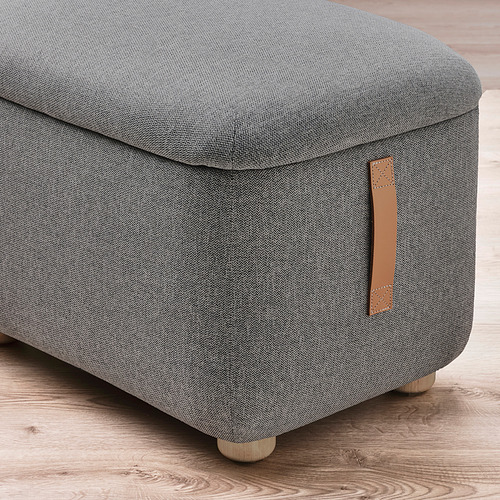 OSKARSHAMN wing chair with footstool