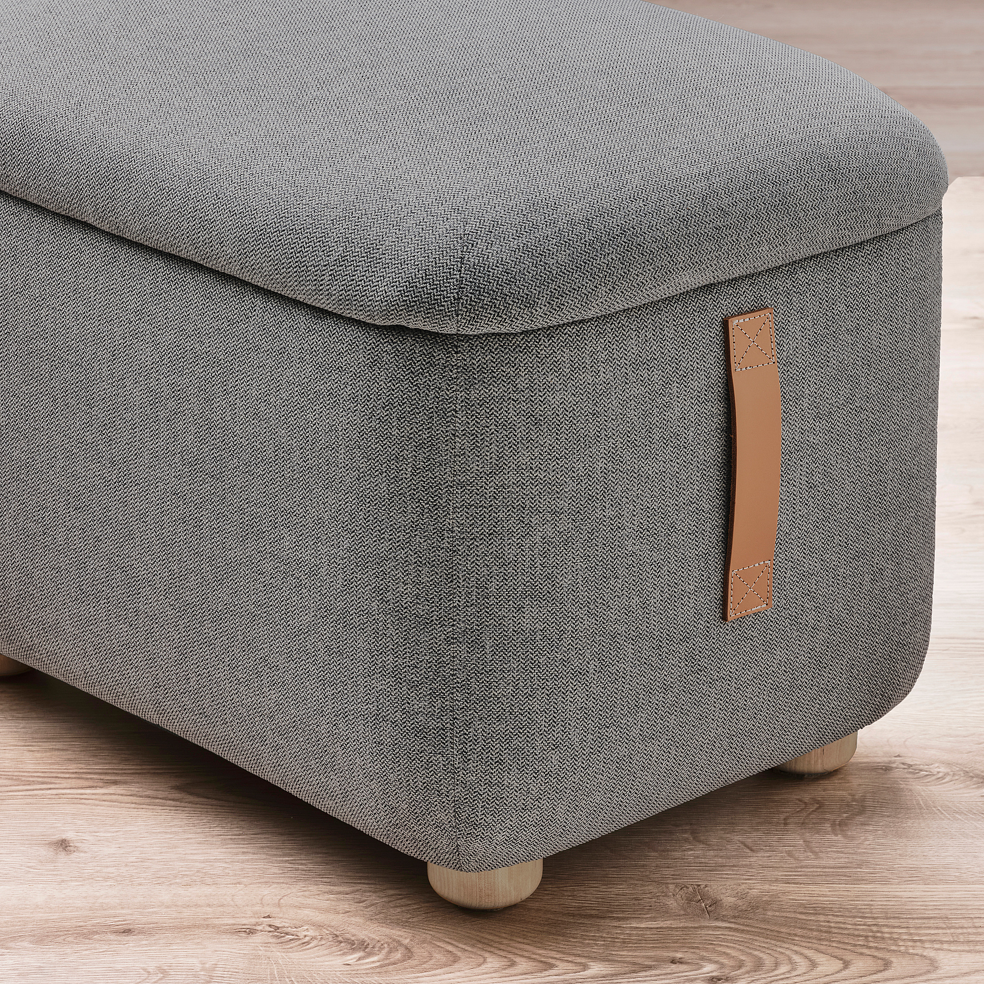 OSKARSHAMN wing chair with footstool