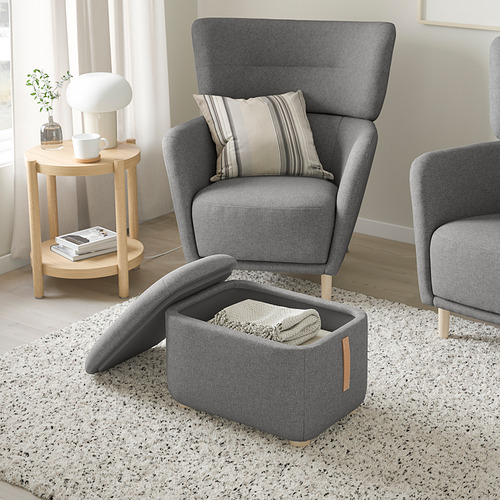 OSKARSHAMN footstool with storage