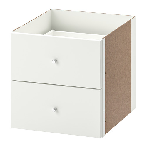 KALLAX - insert with 2 drawers, high-gloss white | IKEA Taiwan Online - PE691689_S4