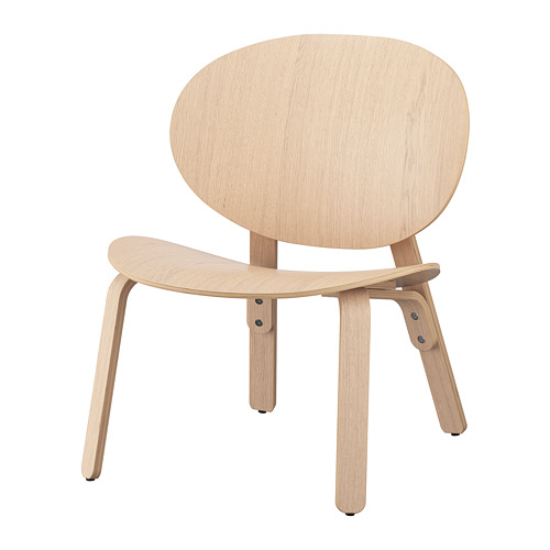 FRÖSET - 休閒椅, 實木貼皮, 染白橡木 | IKEA 線上購物 - PE776005_S4