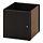 KALLAX - insert with door, black-brown, 33x33 cm | IKEA Taiwan Online - PE691690_S1