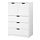 NORDLI - chest of 5 drawers, white | IKEA Taiwan Online - PE691748_S1
