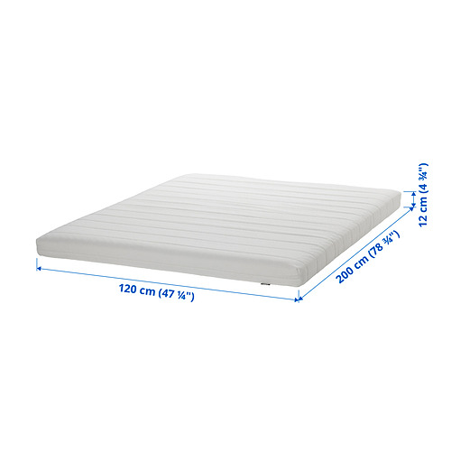 ÅSVANG - 單人加大泡棉床墊, 偏硬/白色 | IKEA 線上購物 - PE835853_S4