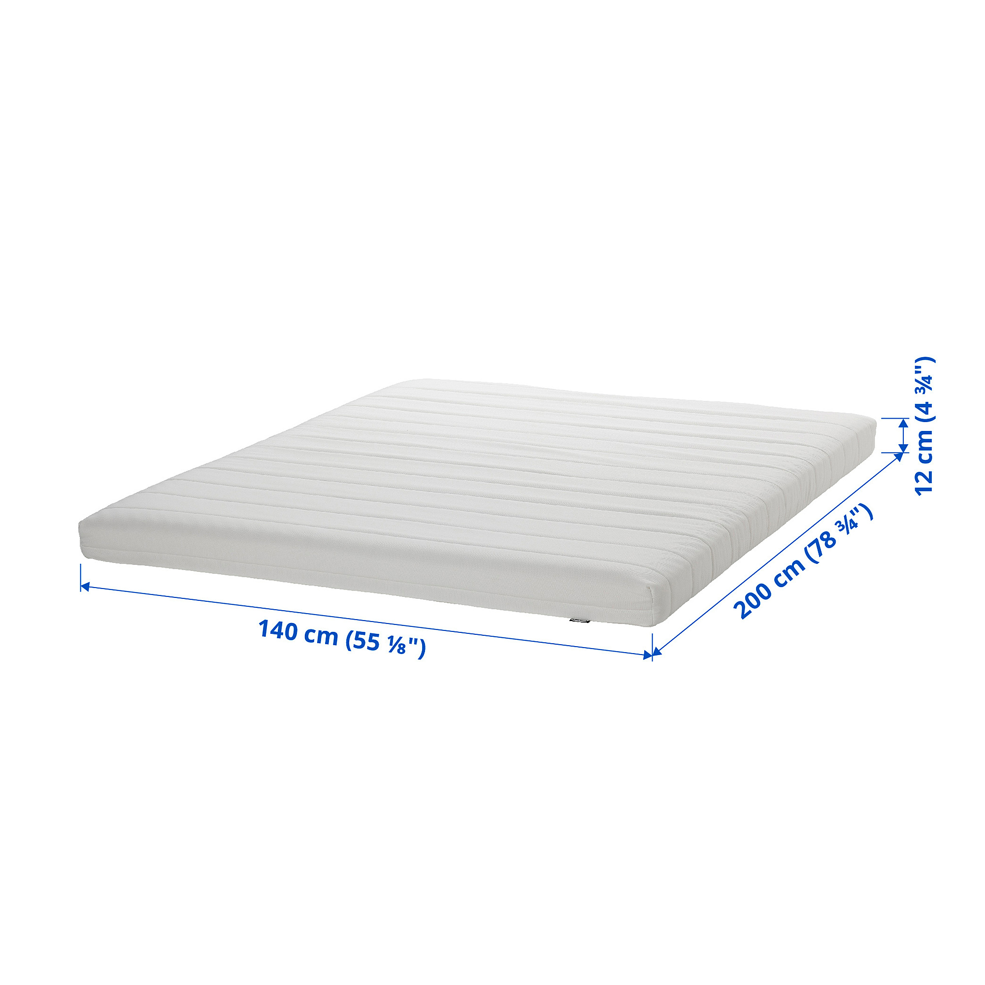 Asvang 小型雙人泡棉床墊 偏硬 白色 Ikea 線上購物