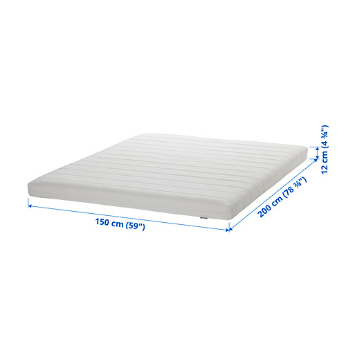 ÅSVANG - 雙人泡棉床墊, 偏硬/白色 | IKEA 線上購物 - PE835855_S4