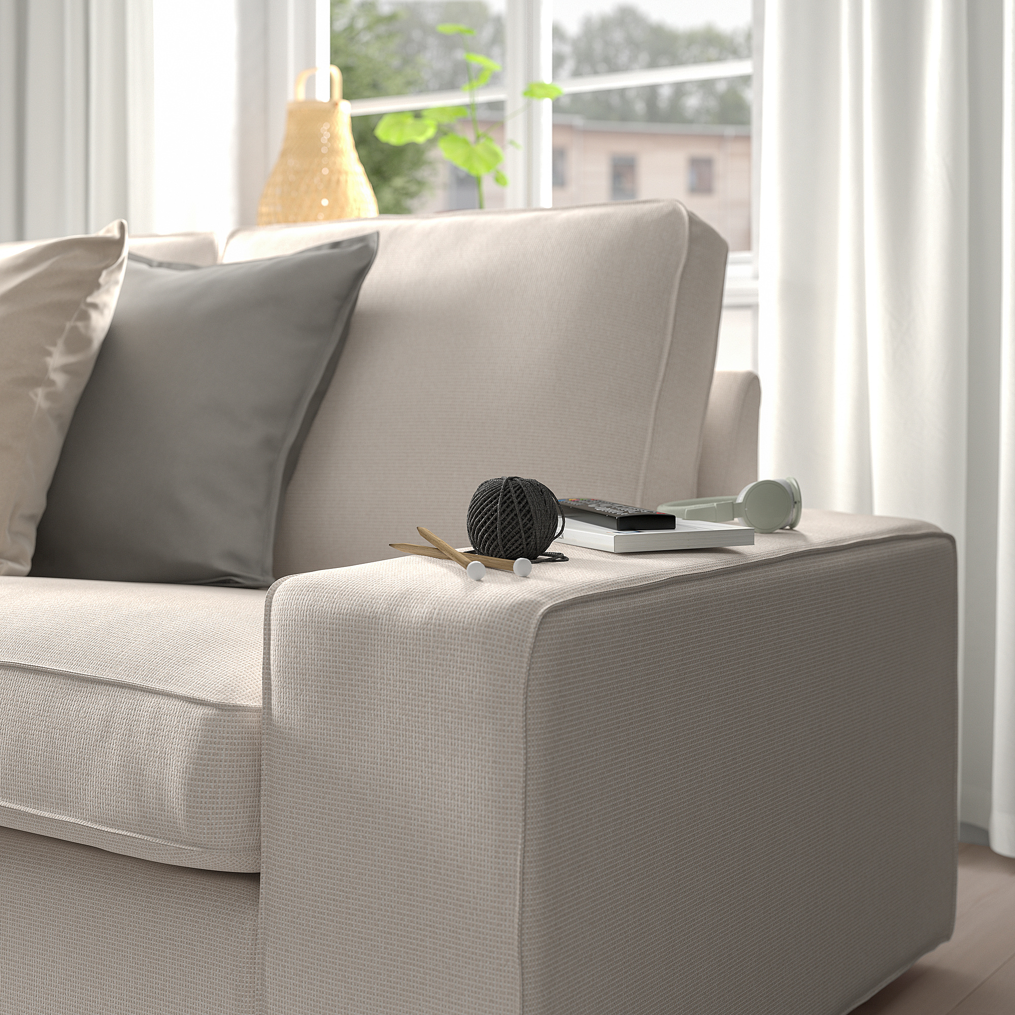 KIVIK 3-seat sofa with chaise longue