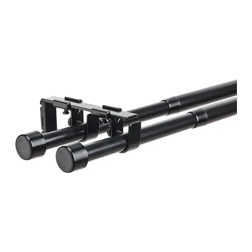 BEKRÄFTA - 雙軌窗簾桿組, 黑色, 120-210 公分 19 公厘 | IKEA 線上購物 - PE788529_S4