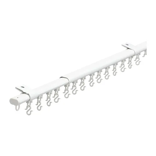 FRAMFUSIG - 附滑動鉤單軌窗簾軌道, 白色, 100-180 公分 | IKEA 線上購物 - PE788539_S4