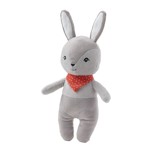 GULLIGAST - squeaky soft toy, grey/red | IKEA Taiwan Online - PE788549_S4