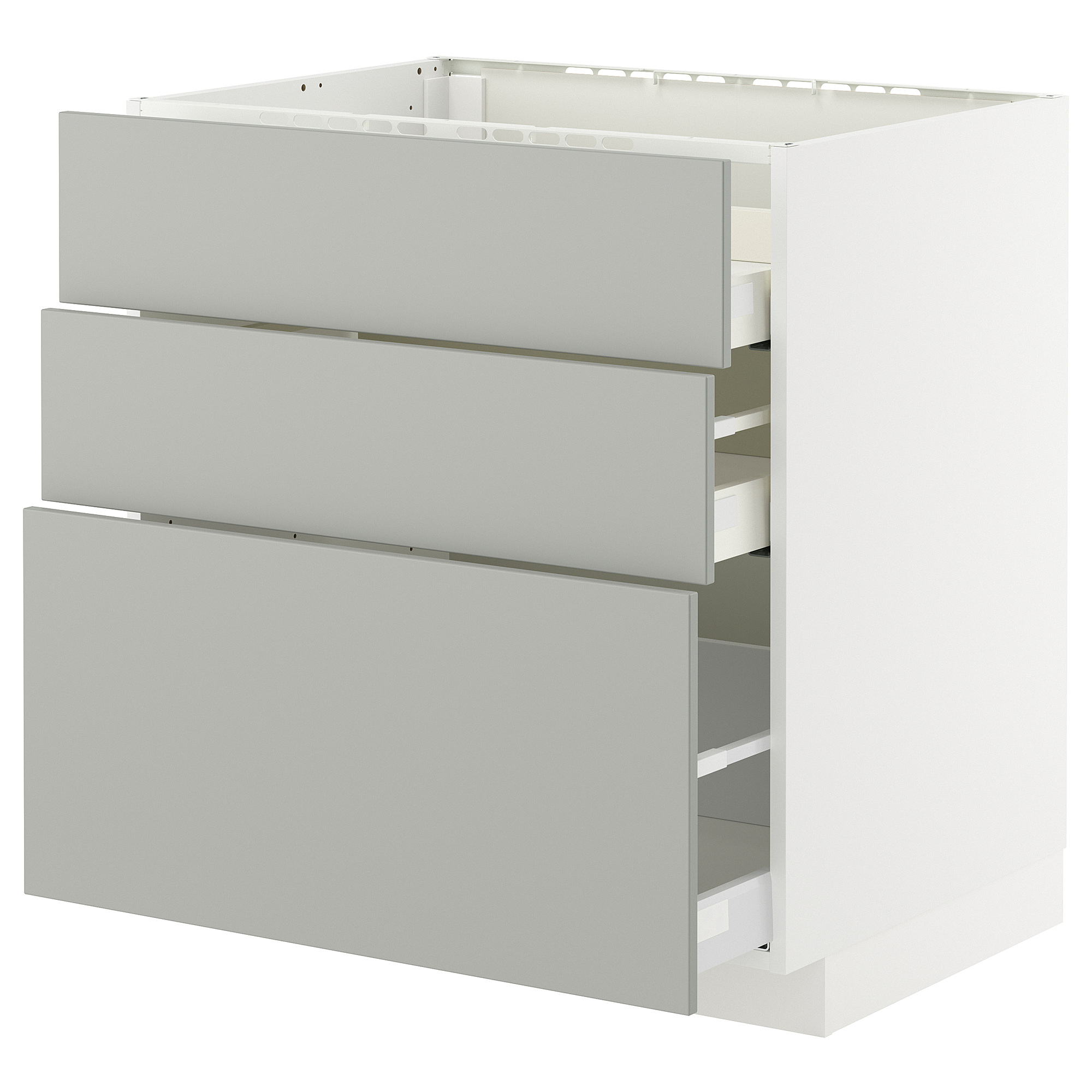METOD/MAXIMERA base cab f hob/3 fronts/3 drawers