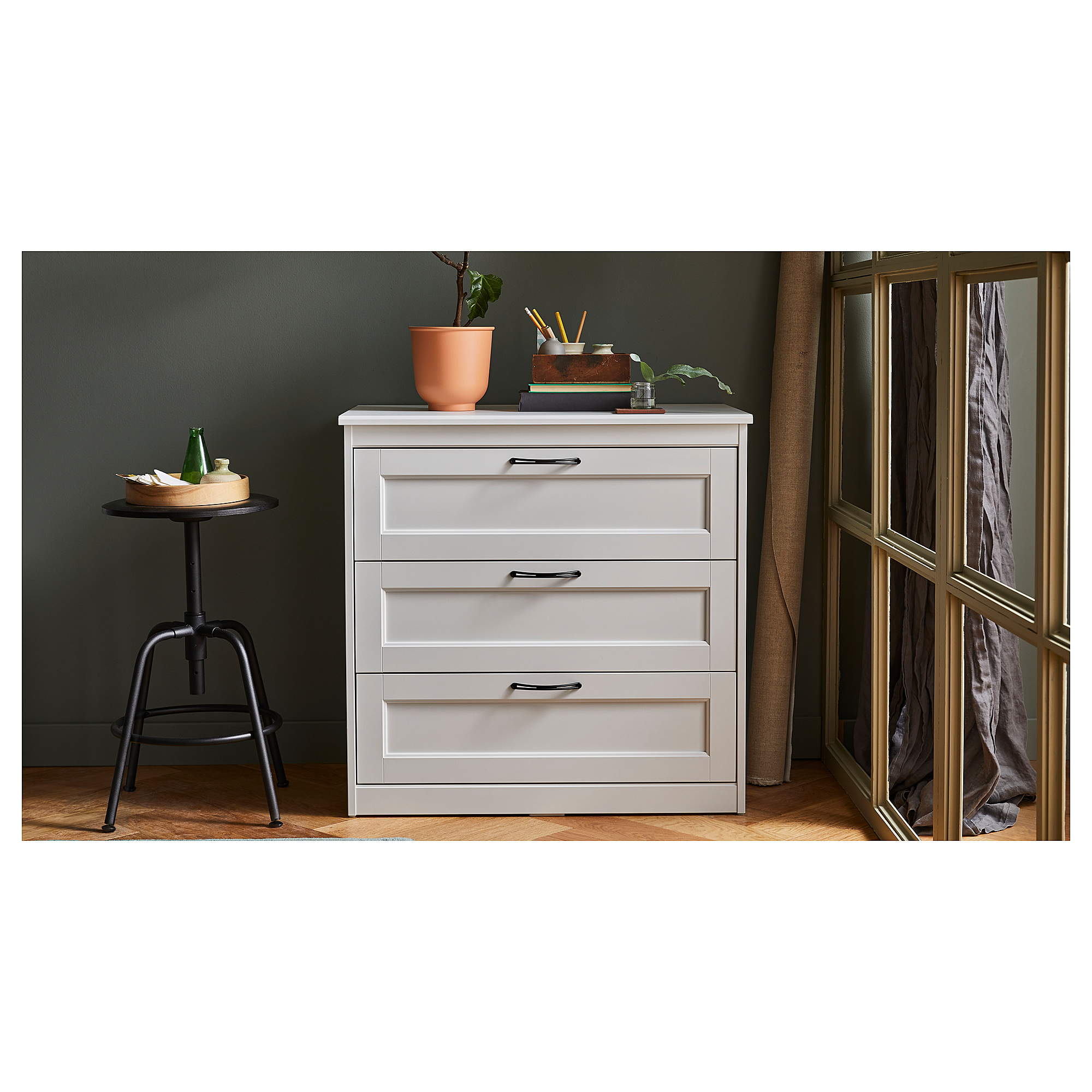 SONGESAND chest of 3 drawers