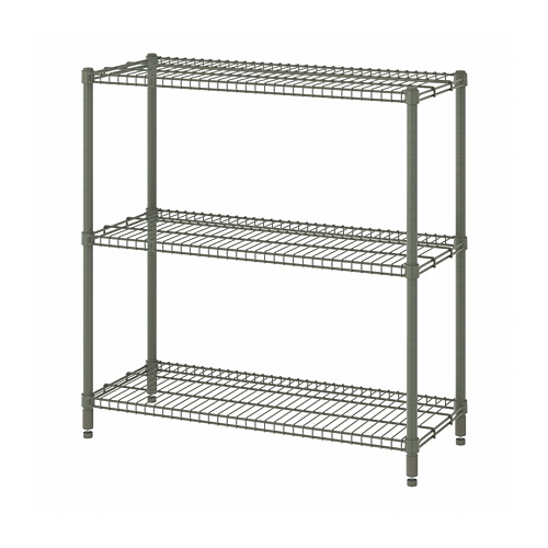 OMAR - shelving unit, grey-green, 92x36x94 cm | IKEA Taiwan Online - PE788596_S4